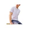 FILA Solid Color Cool Breathable Knitted Polo Shirt Men Tops White F51M421103A-WT