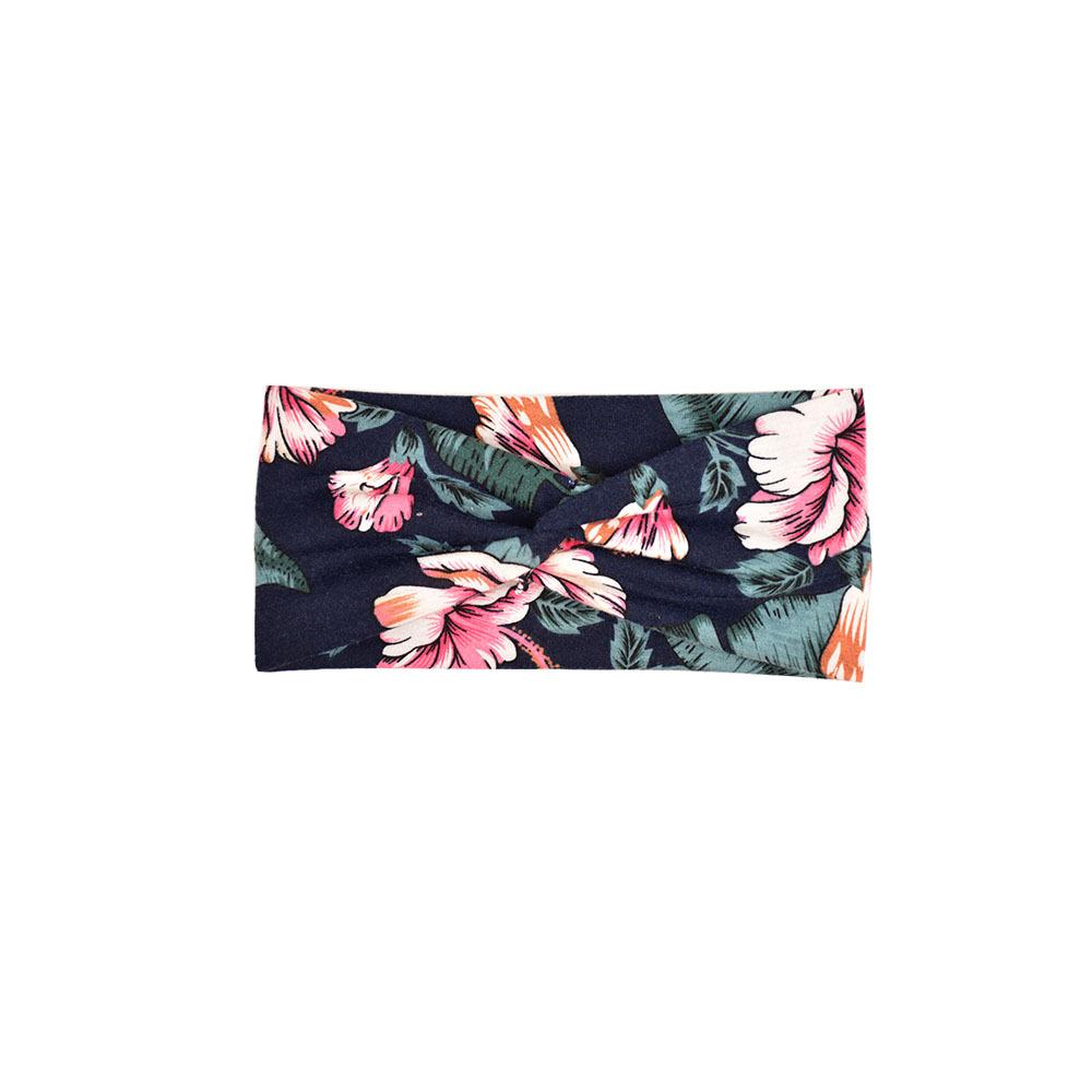 Printed Headband Sports Running Bohemian Face Wash Makeup Hair Cross Wide-brimmed Headband for Women