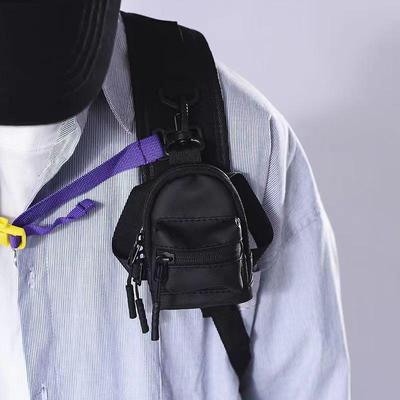 Trendy Compact Neck-Hanging Key and Earphone Bag with YKK Zipper