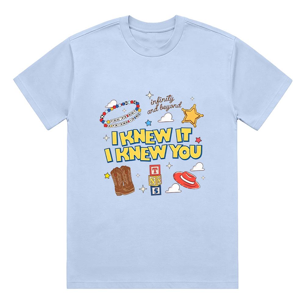 I Knew It I Knew You Cute TS Story Graphic T SHIRTS Gift for Music Fan Tee Toy Friends Shirt Cotton Unisex Comfortable Clothing