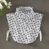 New Fake Collar Shirt Women White Lapel Ruffles Stand False Collar Woman Girls Detachable Collar Lace Removable Half Shirt