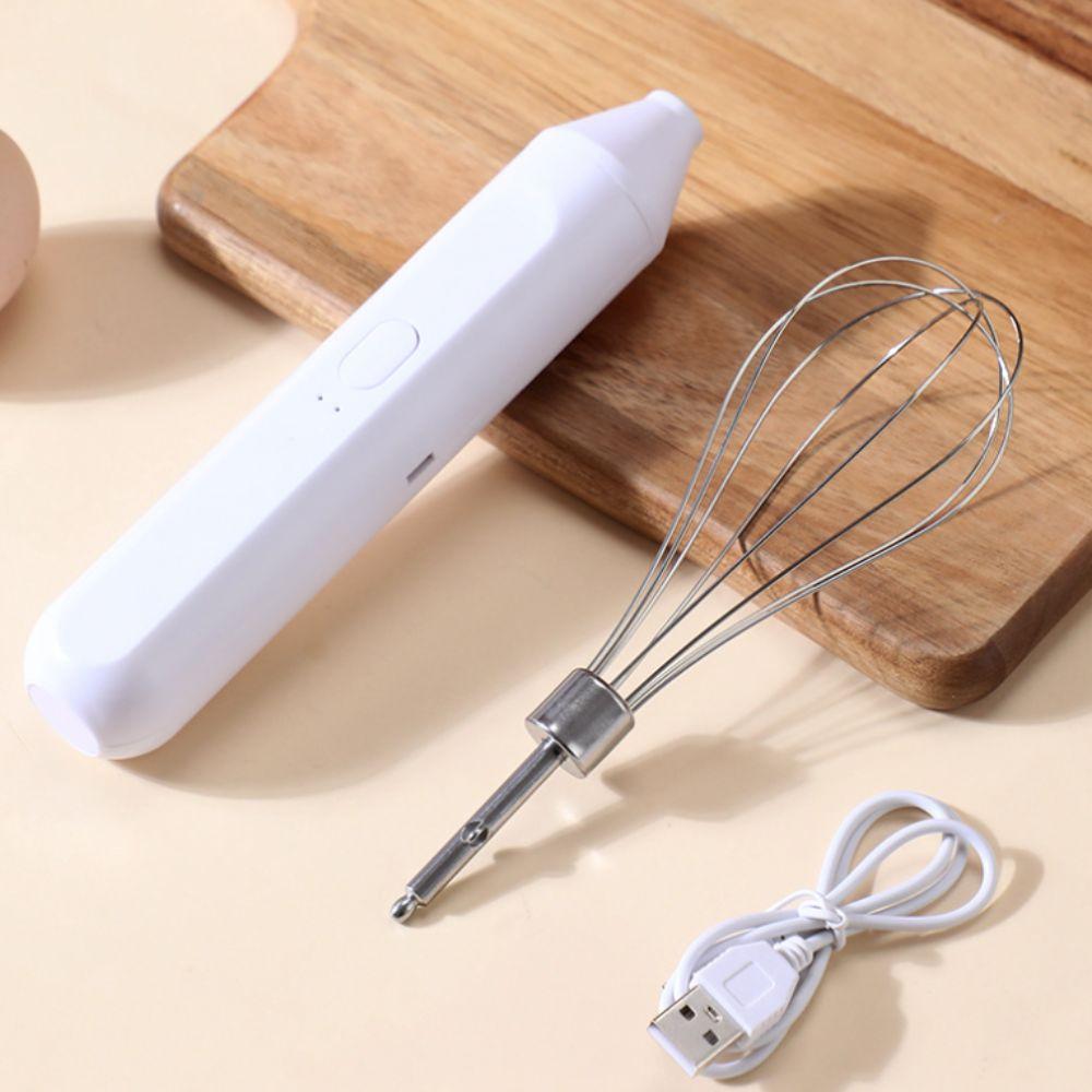 Kitchen Baking Tool Handheld Electric Egg Whisk Rechargeable Effortless Coffee Milk Frother Cordless Egg Mixer Drink Shop