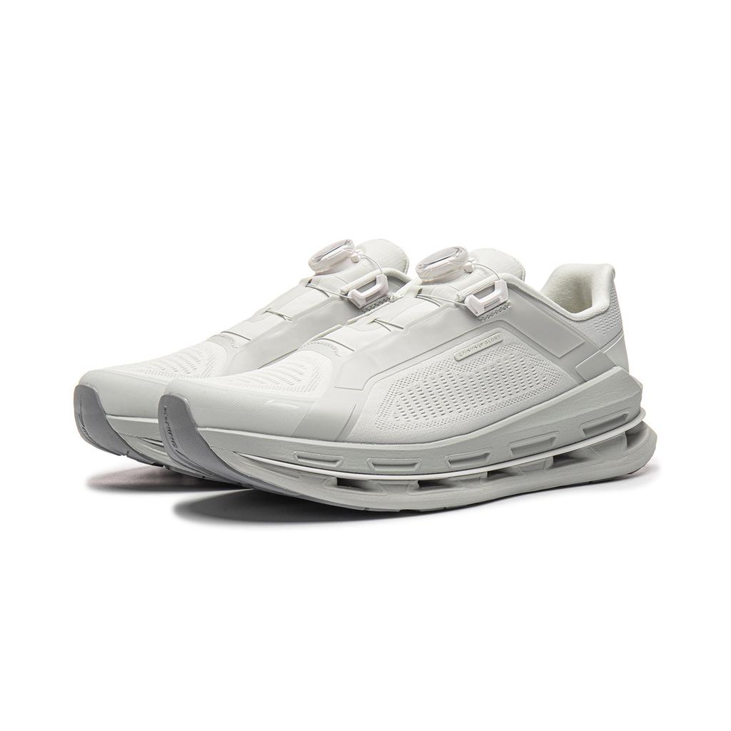 Li Ning Cushioning Abrasion Resistant Low top Casual Shoes Men's White Birch Gray AZGW229-4