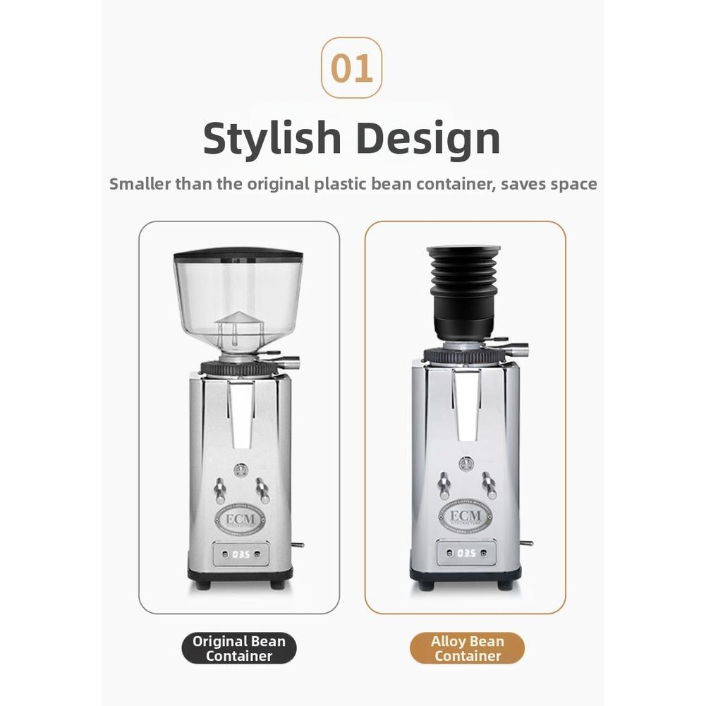 Coffee Machine Bean Bin Container Aluminum Alloy Silicone ECM Coffee FOR HOPPER Pressurized Cleaning Tool For V 64 Grinder