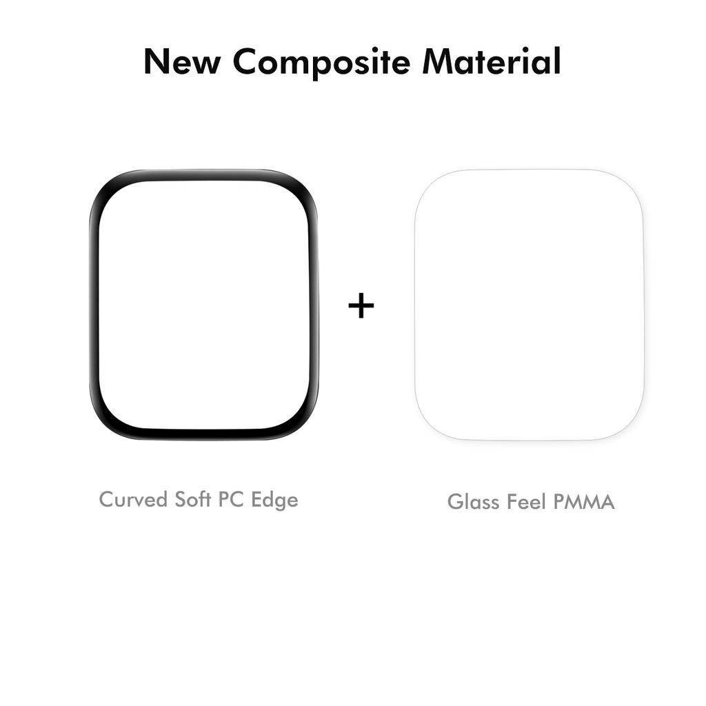 For Xiaomi Redmi Watch Move Screen Protector ENKAY HAT PRINCE 3D Curved PC + PMMA Ultra Clear Film