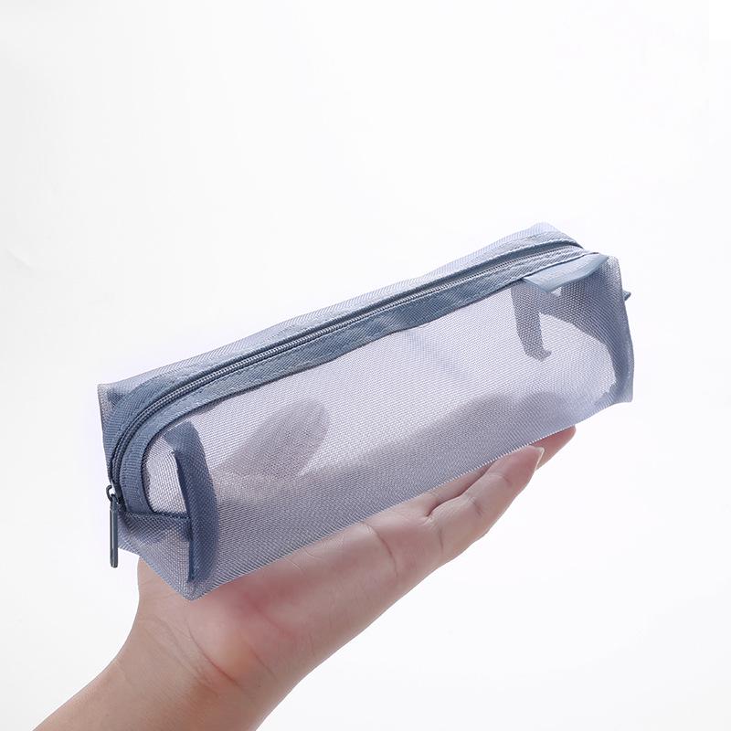 Stor Transparent Nätpennfodral med Hög Kapacitet