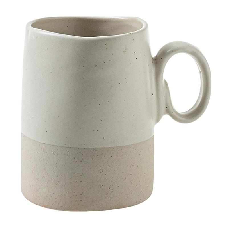 Coarse Pottery Texture Mug Retro Style Ceramic Cup Adult Water Cup Household Milk Cup Coffee Cup Office Cup