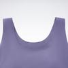 Reebok Bra Tank Series Solid Color U-Neck Seamless Tight Sports Vest Women Tops Purple 23RMS408WGP0