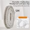 2PCS Space-Saving Outdoor Clothesline Portable Camping Hanger Rope Windproof Clothesline  Travel