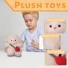 Plush Lamb Stuffed Animal Soft Toy Doll with Fabric Dress Cute Design Suitable for Kids Toddlers and Collectors Gift Idea