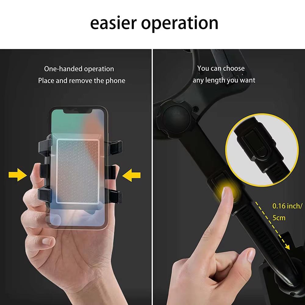 360°Rotatable and Retractable Car Phone Holder Car Rearview Mirror Bracket Universal Phone GPS Holder Universal Phones Holder