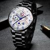 Classic Business Men's Watch Fashion Stainless Steel Strap Watch Calendar Quartz Watch Sports Watch Casual Watch