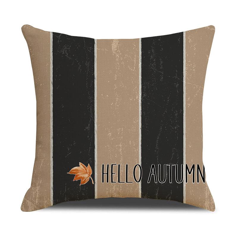 

Thanksgiving Pillow Cover Autumn Harvest Home Decor Sofa Pillow Cover Linen Versatile Cushion 45 * 45Cm (single pillowcase)