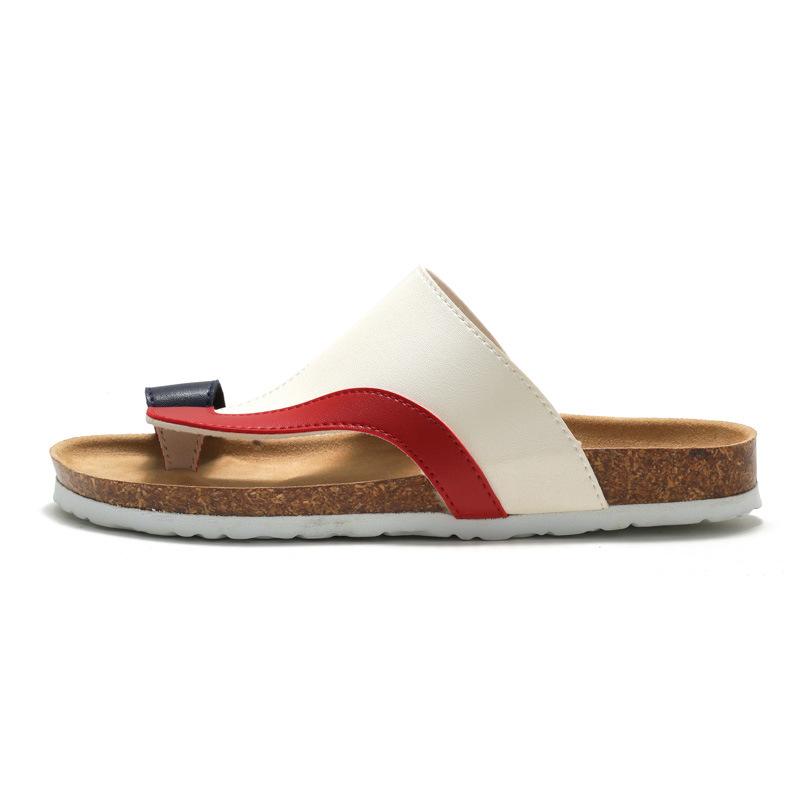 Men's Cork Flip-flops Men's Trendy Cool Slippers Young Students Beach Shoes KWN