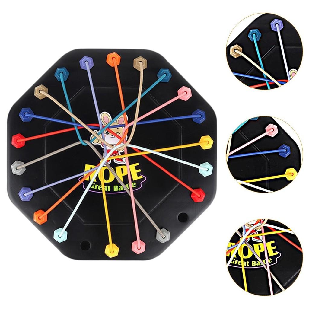 Kid Rope Knots Logical Thinking Board Game Thinking Challenge Strategy Table Game Toys Rope Untying Game for Kids 3+