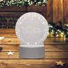 Acrylic Creative Led Night Light Transparent Note Board Erasable Writing Message Board Lamp with Pen Rewritable Night Light USB