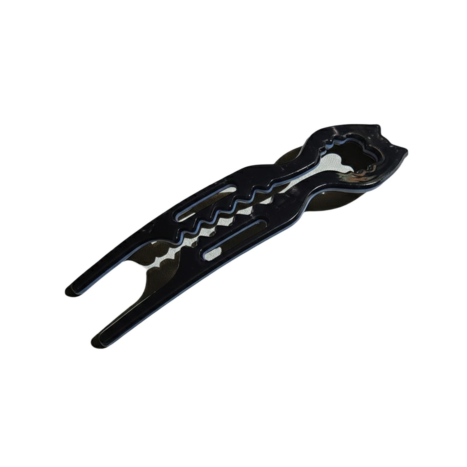 Cat-Shaped Acetate Hair Pin U-Shaped Barrette Minimalist Elegant Design For Women Black чёрный