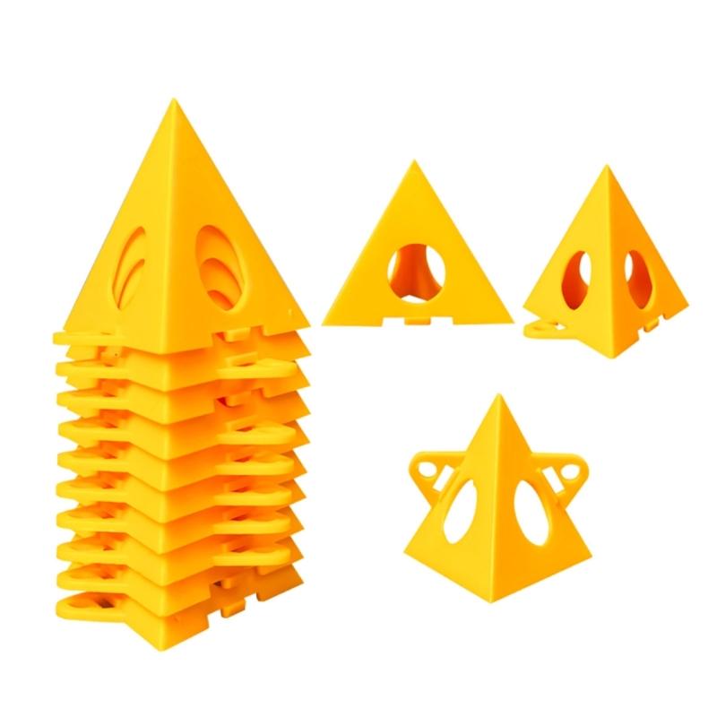 38Pcs Pyramid Painting Stands Plastic Mini Paint Stand Painting Triangle Stand Set High Strength Canvas Support