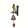 Firefighter Tribute Decorative Doorbell, Resin Wall Hanging Ornament, Indoor And Outdoor Universal Home Decoration, Memorial Gift For Firefighters