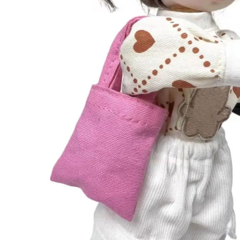 Dollhouse Changing Dressing Doll Canvas Bag Canvas Material Miniature Doll Bag Doll Accessories