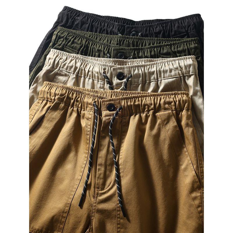 Pure Cotton Workwear Shorts Men's Summer New Arrival American Retro Loose Fifth Pants Export Men's Pants Full Cotton Casual Pants