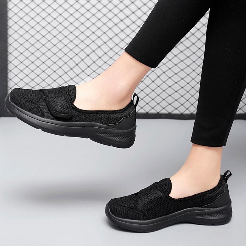 2025 spring and autumn women's Velcro lightweight velvet warm hiking shoes casual fashion wear-resistant sports shoes