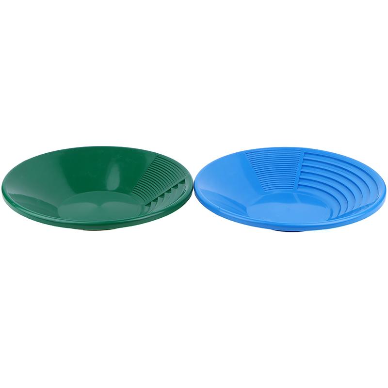 Plastic Gold Pan With Riffle Design Ergonomic Gold Panning Tool For Gold Mining Metal Detect Outdoor Wash Gold Panning Equipment
