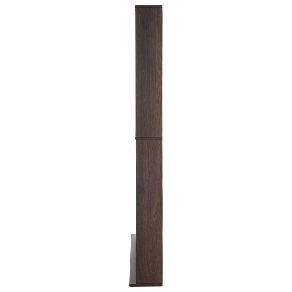 Media Storage Cabinet 9 Layers Adjustable DVD Shelves 756 CDs Espresso