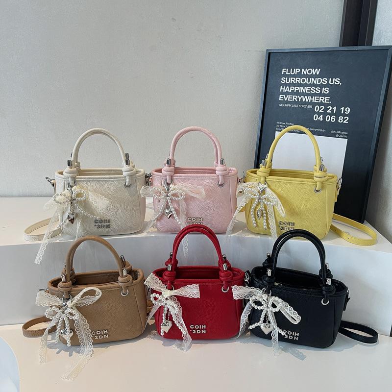 New Foreign Trade Dopamine Fresh and Fashionable Portable Bucket Bag Light Luxury Shoulder Messenger Bag Female Versatile