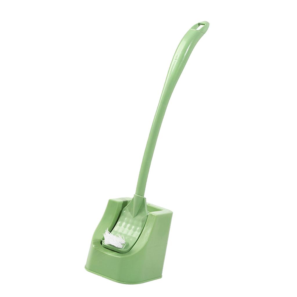 Toilet Brush Highly Efficient Wall Mounted Long Handle Ergonomic Toilet Bowl Brush Holder Set for