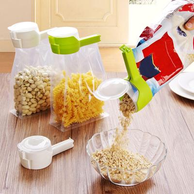 4Pcs Sealing Clamp Bag Clips mit Ausgießer Food Grade Candy Bag