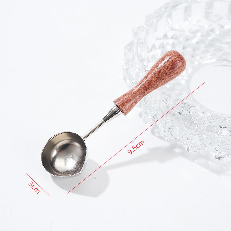 Non-stick Sealing Wax Spoon Set with Wax Granules & Sticks