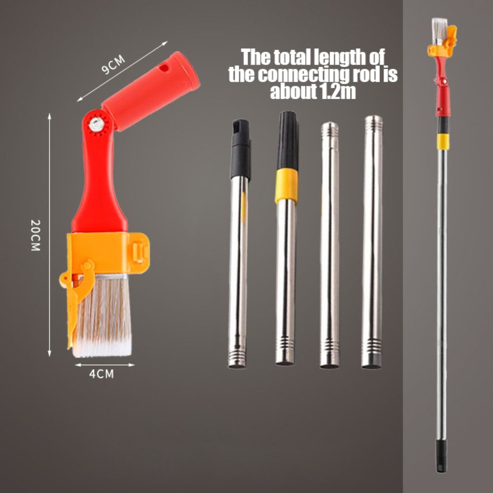 Soft Bristle Paint Brush Extension Pole Wall Brushing Tools Edging Color Separation Brush  Wall