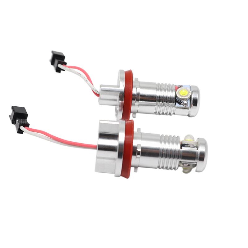 For BMW X5 E70 X6 E71 E90 E91 E92 M3 E89 E82 E87 Auto Head Lamp 12V 2pcs H8 LED Angel Eyes Headlight Led Marker Lights Canbus