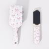 2pcs Printed Comb Set - Featuring Bow or Bear Patterns, Including Airbag Comb and Folding comb,Special for Real Hair Wigs