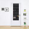 Hanging Shoe Rack, 24 Pockets Hanging Storage Pocket, Over the Door, Wall Hanging Wardrobe, Black Large Mesh Pockets (Black) 1pc)