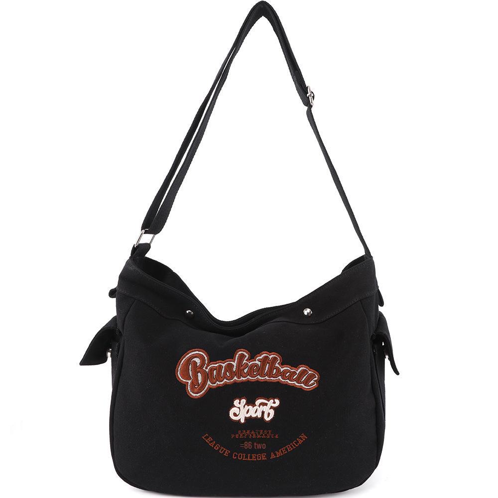 Korean Trendy Canvas Messenger Bag: Large Capacity for Women & Men, Sports Style