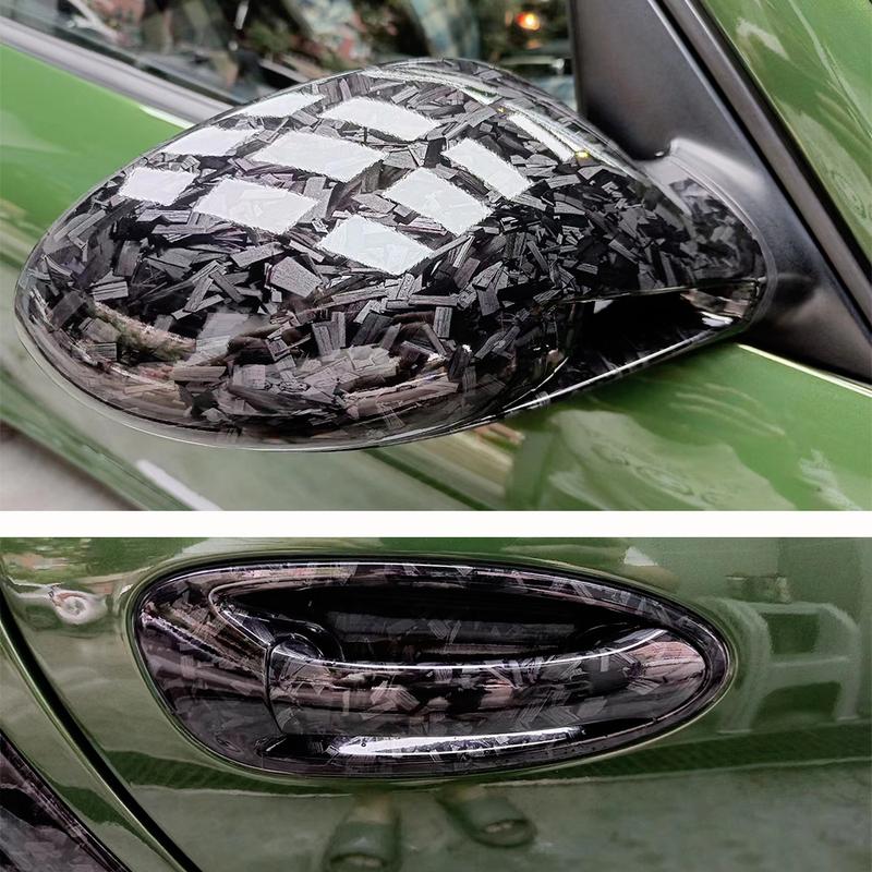 Car Sticker Carbon Glossy Black Red Forged Carbon Fiber Vinyl Wrap Air Release Carbon Fiber Self Adhesive Auto Decal Sticker