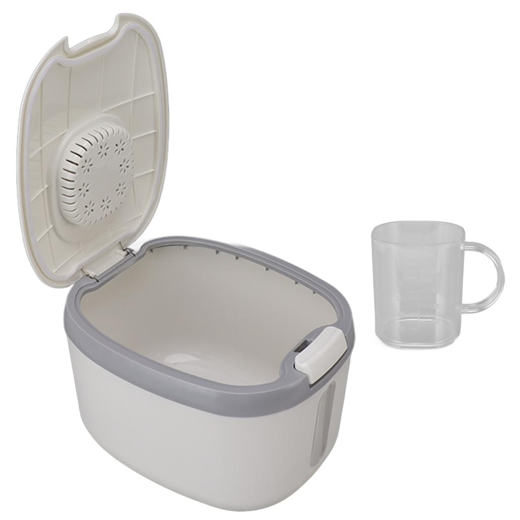 Rice Container Bug Proof Odorless Airtight Rice Box with Clear Window for Grains Sugar Flour