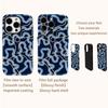 Navy Waves Gold & Blue Phone Case for IPhone 17AIR 16E 16 15 14 13 12 11 17 Pro Max Plus Double-layer Back Cover
