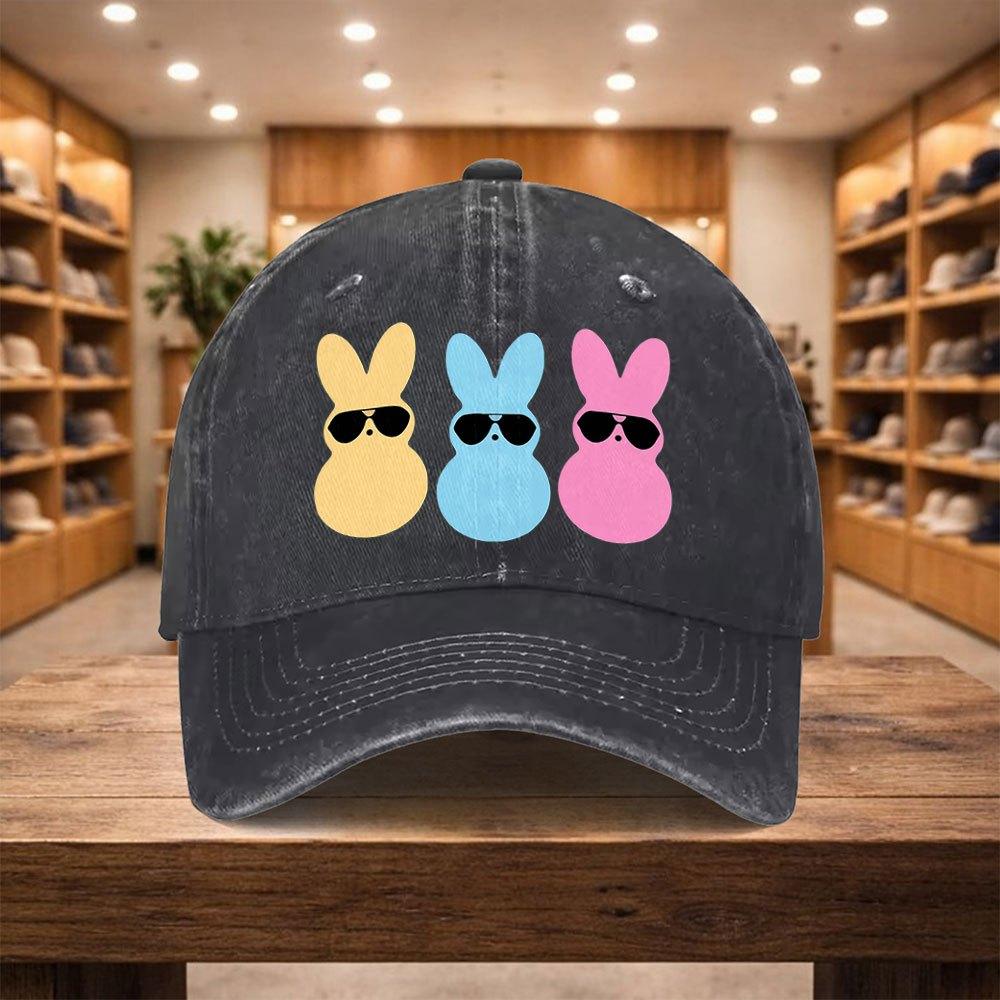 pc Adjustable Snapback Baseball Cap with Rabbit Lightweight Unisex Hat Suitable for Sports Travel Streetwear Birthdays T
