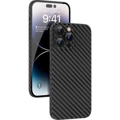 0,3 mm ultradünne Handyhülle für iPhone 13 12 11 Pro Max, Karbonfaser-Textur, matt, harte Abdeckung, schlanke Softshell, Bonbonfarbe