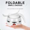 0.6L Mini Folding Kettle Portable Water Heater 600W Silicone Compression Electric Kettle Home Kettle Easy To Travel With