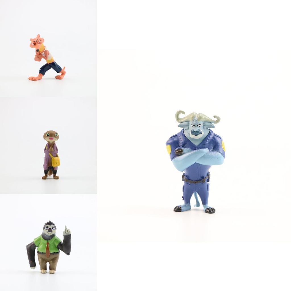 Set di 12 mini bambole di Zootopia dai colori vivaci, con Judy Hopps e Nick Wilde, perfette per i bambini.