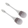 2pcs Soft Bristles Nail Art Powder Brush Ergonomic Handle Powder Remover Brush  For Manicure Use