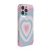 Girl's gradient heart case suitable for iPhone 16, Apple 17 Pro Max, soft film, full coverage for 13, Korean style for 15