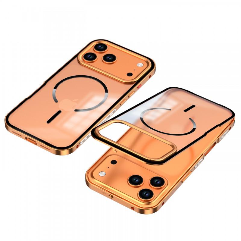 Metallic Matte Hard Case IPhone 18 Pro Max With Magnetic Snap-on Design Heat Dissipation Detachable Frame