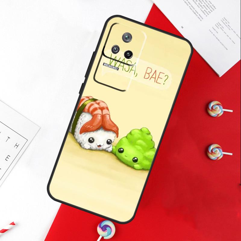 Sushi Maki Rice Kitchen Food Cute Cover For Xiaomi 11T 12T 13T 14T Pro 13 14 15 Ultra POCO X7 Pro X3 X5 X6 F5 F6 M6 Pro Case