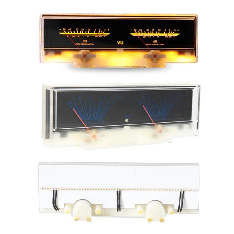 Accurate 2 Analog VU Meter Panel DB Sound Level Indicator for Amplifier Preamp