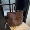 Corduroy Large Capacity Women's Shoulder Tote - Versatile for College & Commute